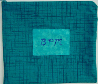 Tallit bag with monogram in calligraphy